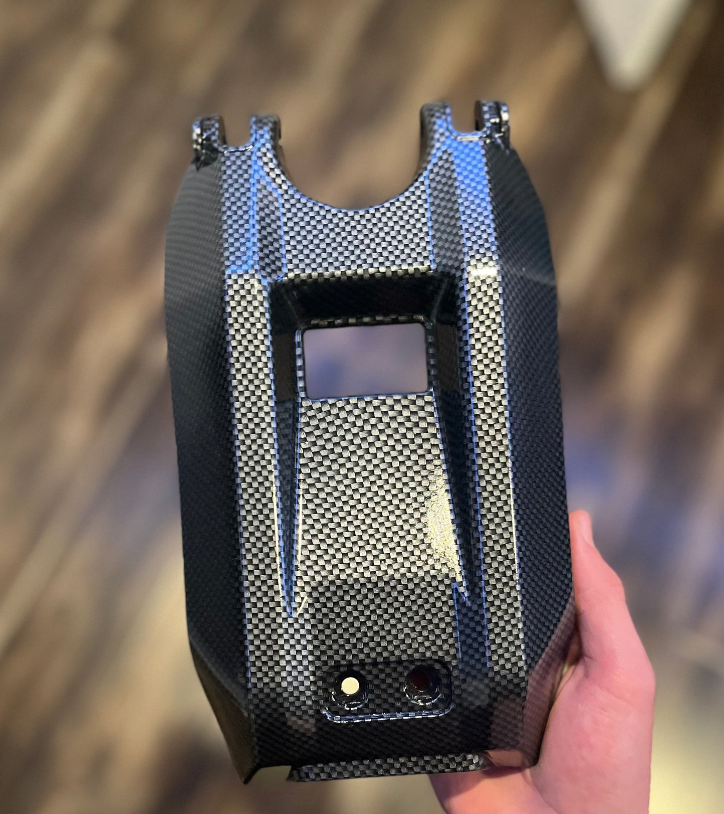 Carbon fiber battery lid for Surron LBX E-Moto